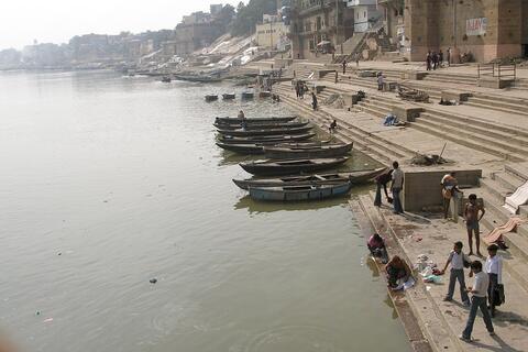 Ghats of Varanasi on the Ganges