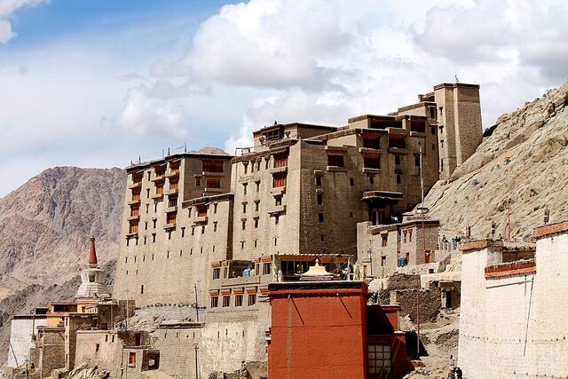 Leh Palace above the old town of Leh